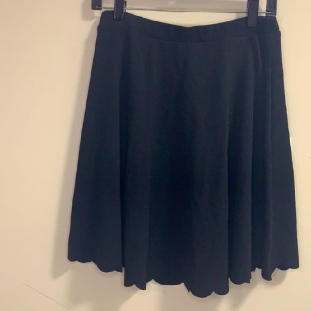 Black Crimped Skirt